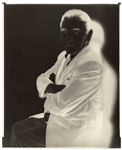 6 Negatives Featuring Moe Howard, His Family and The Three Stooges -- Various Sizes Including Four 8'' x 10'' -- Very Good